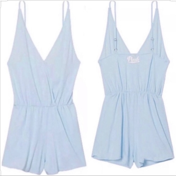 PINK Victoria's Secret Pants - Pink Victoria Secret Baby Blue Romper